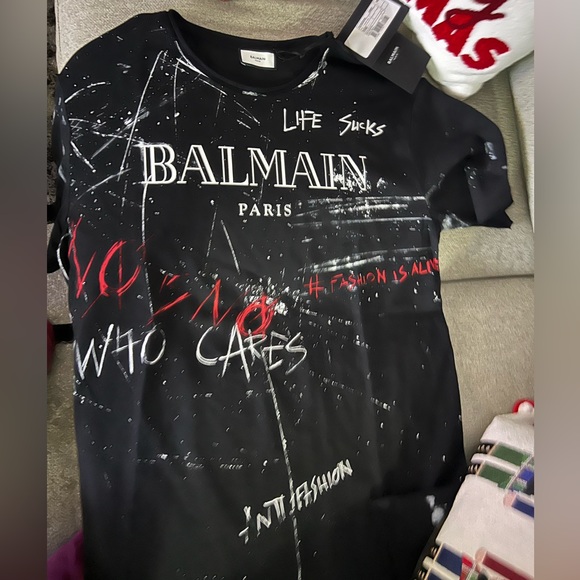 New BALMAIN Unisex T Shirt - Picture 1 of 8